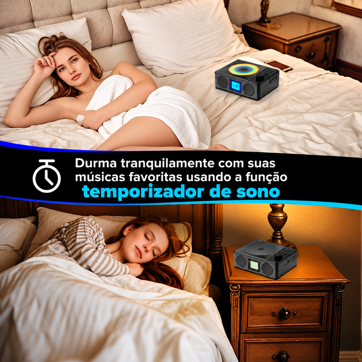 CD Player Portátil Bluetooth Discora