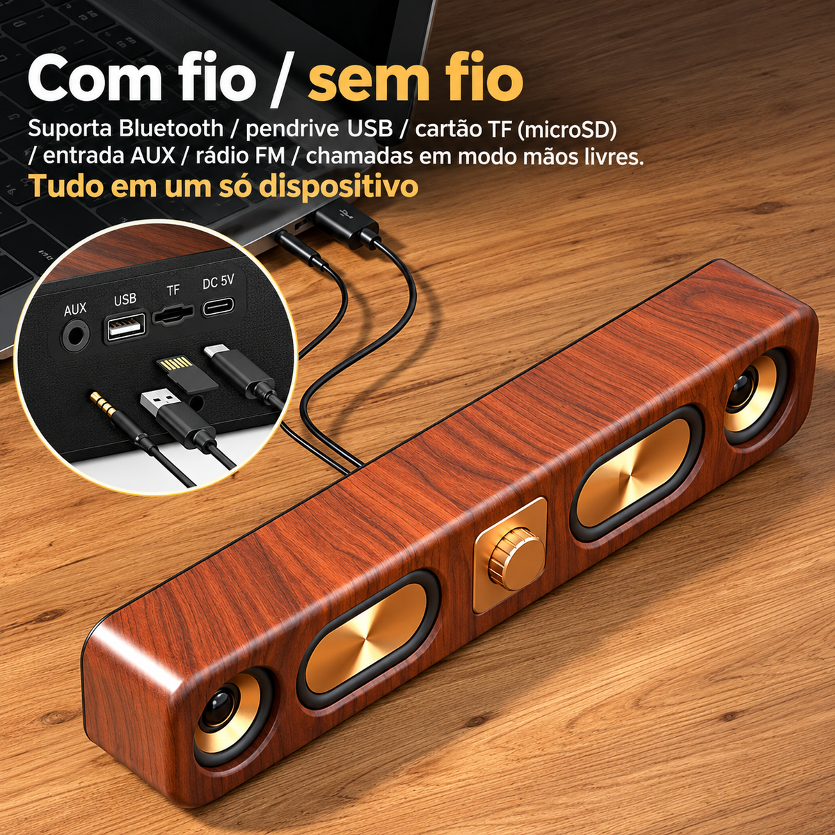 Caixa de Som Retrô Cadensia