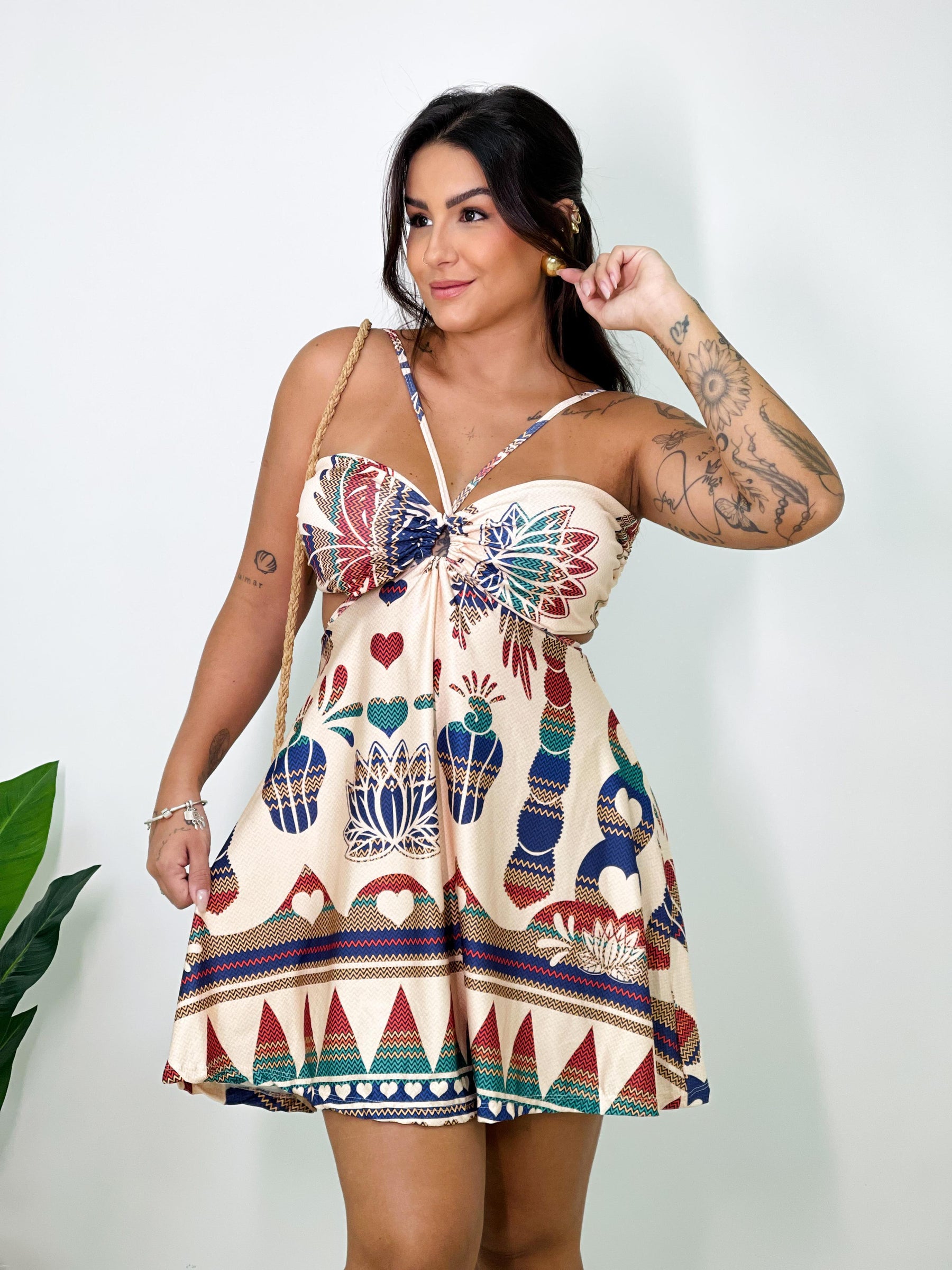 Vestido Curto Isabela Harmonia Nativa