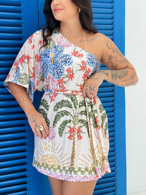 Vestido Lana Jardim Pontilista