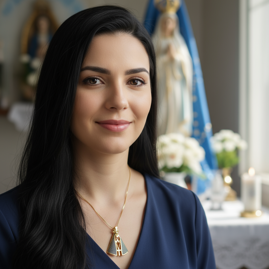 Colar Feminino Nossa Senhora Aparecida Manto